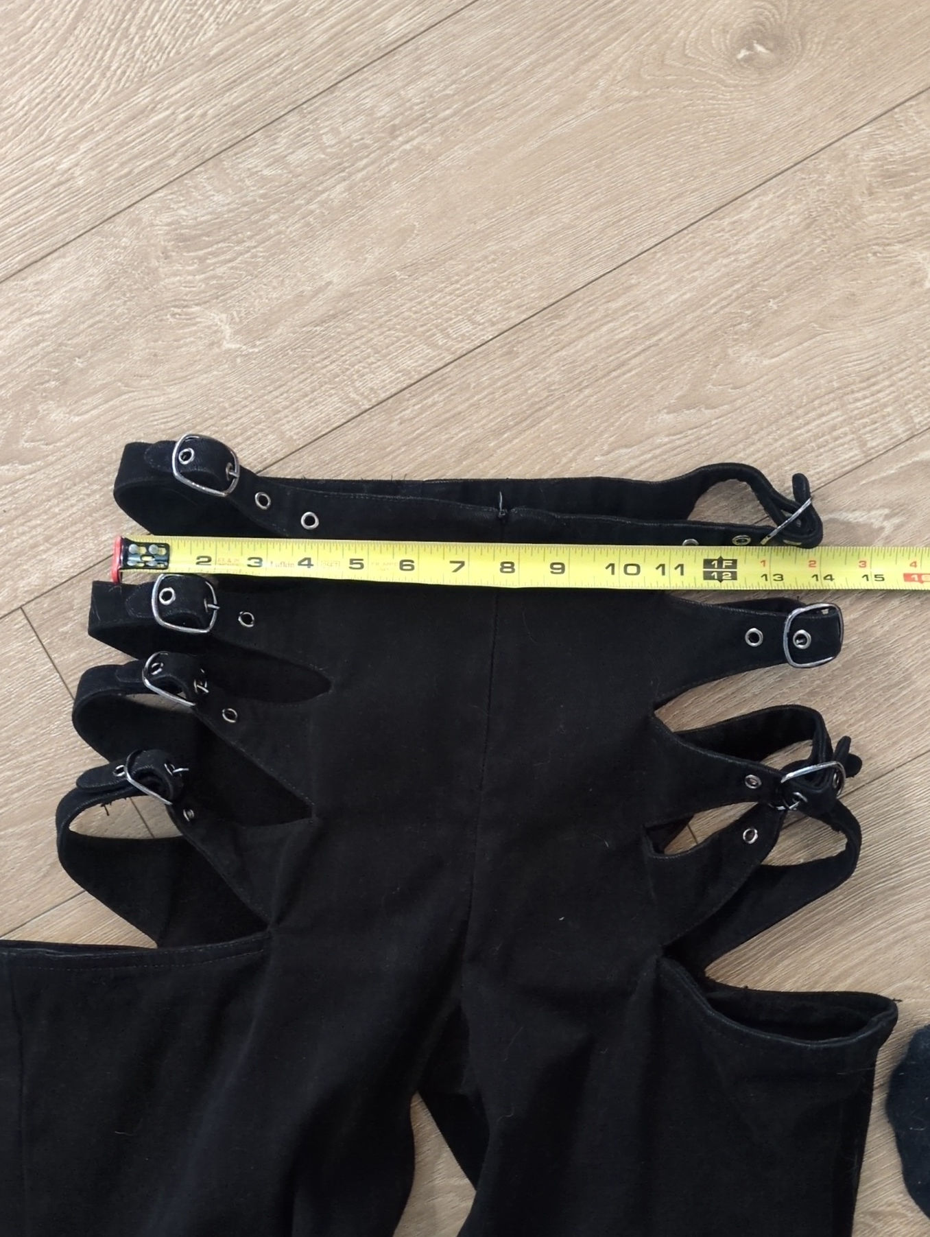 Defi Pans Ins Black Buckle Goth Punk Emo - Size S — image 6 of 8
